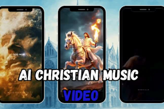 create ai animated christian music lyrics videos and spiritual art