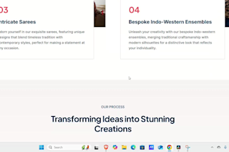 design a stunning fashion or brand website that is responsive