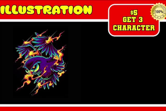 draw illustration in dark art with classic or modern style