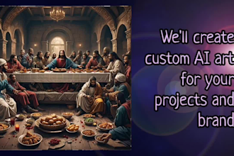 create unique custom ai art for your project or brand