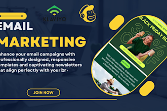 design responsive mailchimp klaviyo email templates newslette