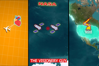do custom map animations or vox style travel battle and route map with geolayers