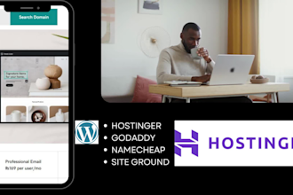 hostinger wordpress website on bluehost godaddy siteground hostgator name