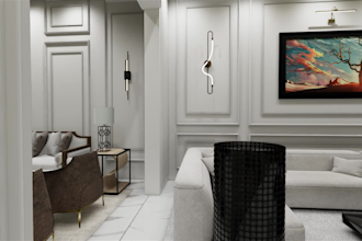 do interior layout, interior design and  3d rendering