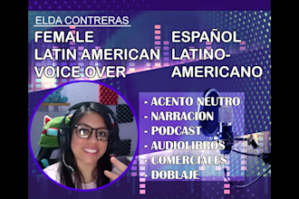 record spanish voice over or podcast