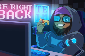 create animated 2d kick, twitch overlay and stream package