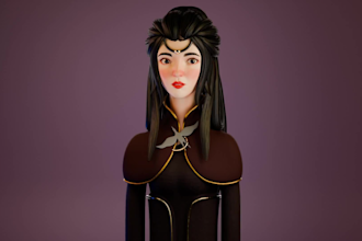 stylized 3d character models for games and collectibles