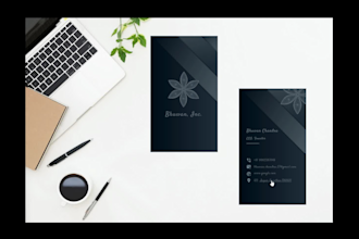 design digital business card with qr code