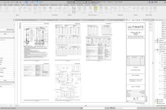 architectural drawings set in revit