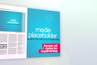 create 3d magazine promotional intro