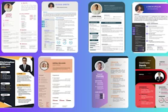 create, or enhance a professional resume or CV template