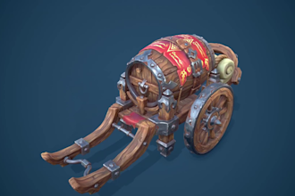 model and texture 3d stylized game prop or asset for game
