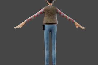 add 3d rig to your 3d character on blender