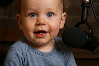 create ai baby podcast ai new baby video funny baby podcast ai video reels