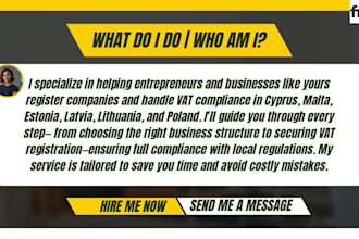 do company registration, vat in cyprus, malta, estonia latvia, lithuania, poland