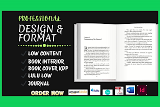 design, format manuscript google doc, book typesetting layout, amazon kdp upload