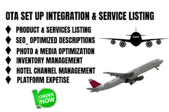do ota online travel agency product and service listing and management