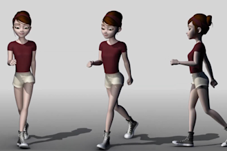 rig and animate your 3d characters animation in maya