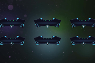 design an animated stream overlay for kick, twitch, youtube
