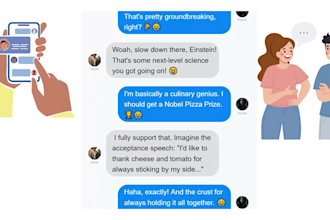 make a text messages chat animation