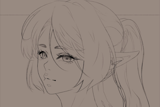 design sensual anime portraits with passion, emotion