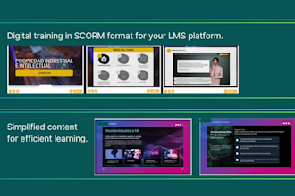 develop any elearning course in scorm format