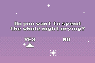 create a pixel art vaporwave landscape for your video