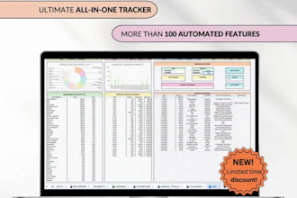 do custom automation excel spreadsheet google spreadsheet,budget planner etsy