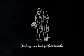 create animated hand drawn lyric video