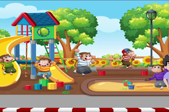 create 2d illustration 2d puppet 2d cartoon animation video character rig
