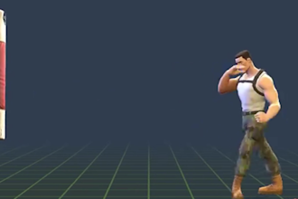 3d character animation blender rigging rendering for movie, video, ads, game