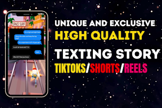 create viral texting story video for tiktok creator rewards and youtube shorts
