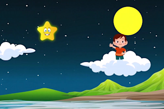 create nursery rhyme videos and character animation videos for kids