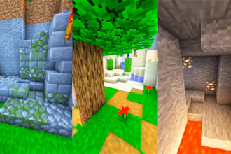 record high quality minecraft parkour gameplay