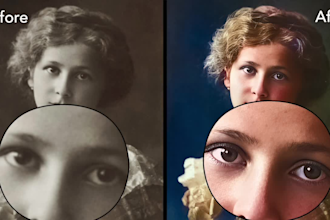 enhance, restore, colourise low quality blurry photos using ai