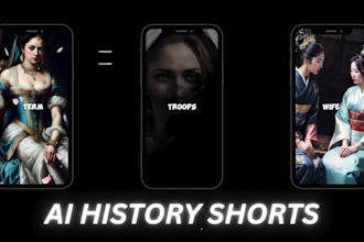 create ai 100 history youtube shorts and instagram reels