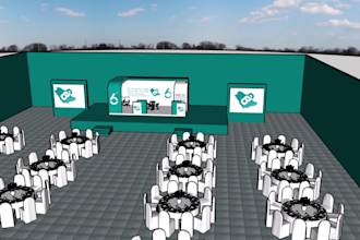 create 3d trade booth, exhibition stand, stall, booth, event and kiosk