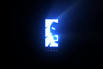 make awesome glitch neon logo intro