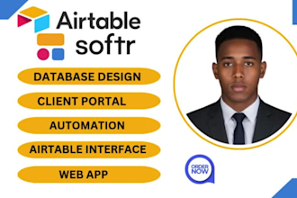 be your airtable expert, softr client portal airtable automation webapp crm