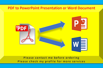 convert pdf to pptx powerpoint slides or word