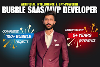 develop a business website design on bubble io as a bubble developer