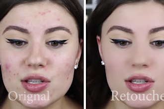do professional video retouching, face beauty and digital makeup on your videos