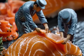 ai food miniature ai miniature ai video miniature animation ai generated video