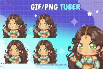 create png tuber or GIF tuber for your live2d character for veadotube mini