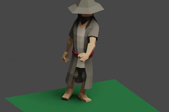 be your professional low poly 3d modeler