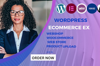 design wordpress woocommerce website, webshop ecommerce website ionos webshop