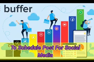 be your buffer manager to schedule posts on social media