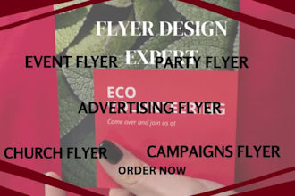 design eye catching flyers to promote your business or event bifold brochure
