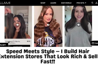 design hair extension store hair salon wig store hair website spa beauty website