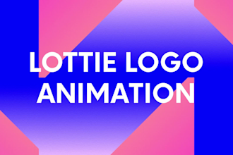 create custom lottie logo animation for website or app